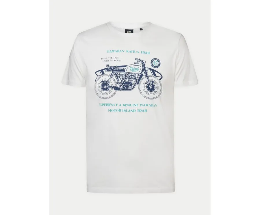 obrazek 1 Petrol Industries T-Shirt M-1040-TSR707 Biały Regular Fit