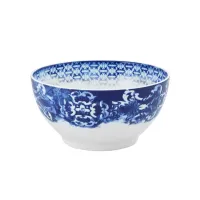 Picture A small porcelain salad bowl from the Timeless collection with a navy blue decorative pattern - Vista Alegre