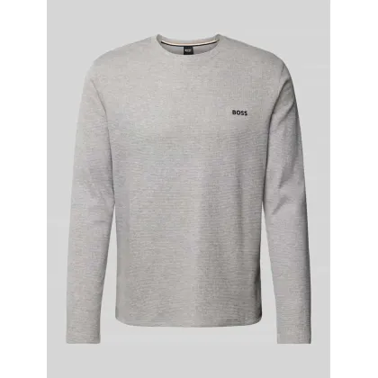 Zdjęcie Bluzka z długim rękawem i wyhaftowanym logo model ‘WAFFLE’