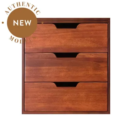 Zdjęcie Drewniany kontenerek z 3 szufladami do stylowych gabinetów - Authentic Models