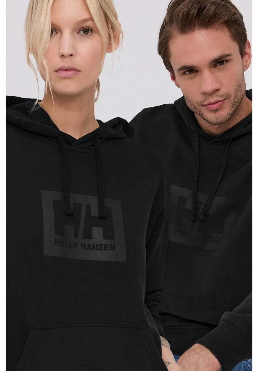 obrazek 1 Helly Hansen bluza bawełniana kolor czarny z kapturem 53289-597