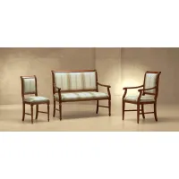 Zdjęcie Klasyczna luksusowa sofa, fotel i krzesło do salonu – Morello Gianpaolo