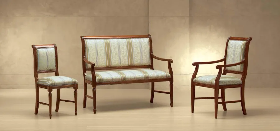 obrazek 1 Klasyczna luksusowa sofa, fotel i krzesło do salonu – Morello Gianpaolo
