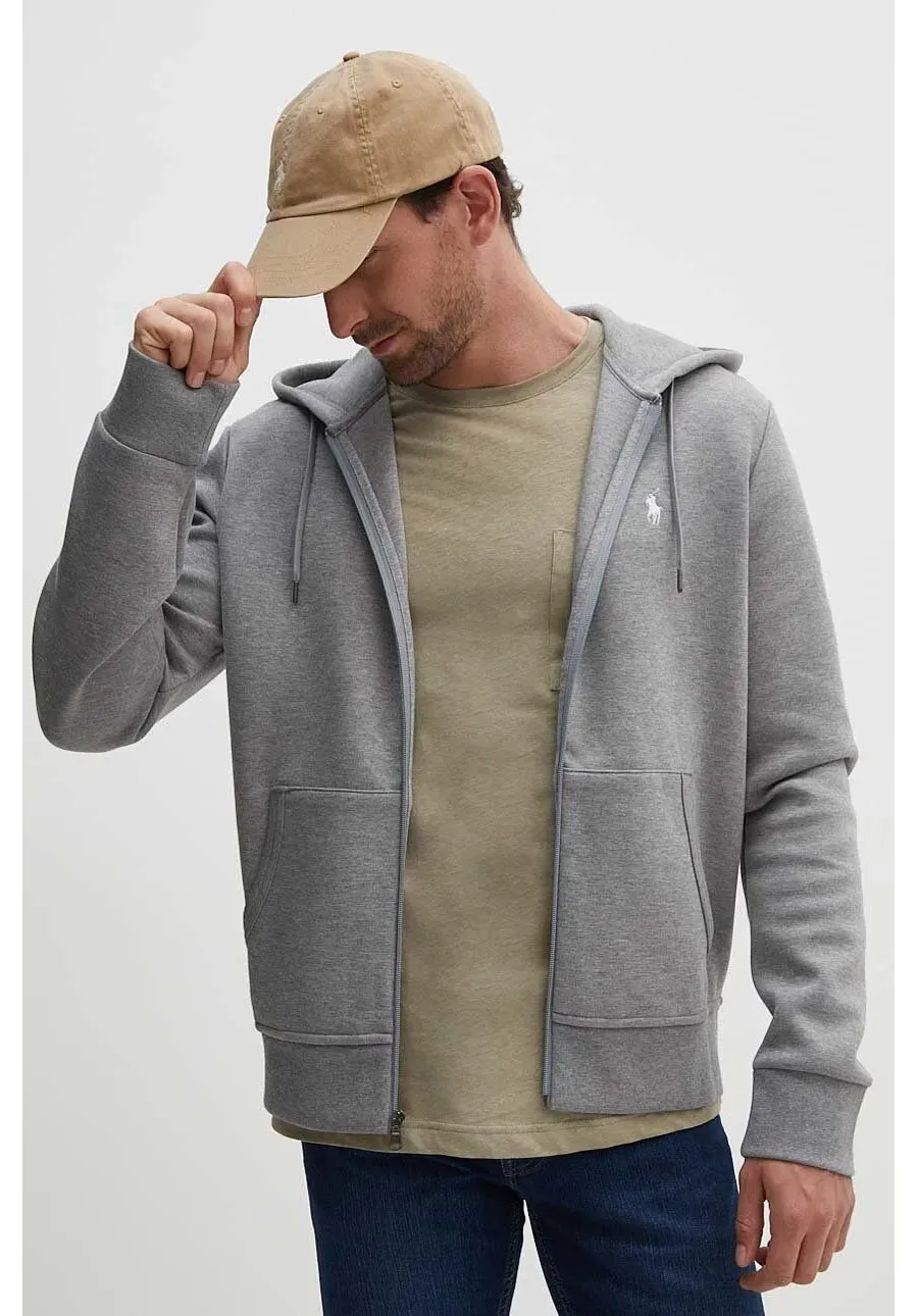 obrazek 1 Polo Ralph Lauren bluza męska kolor szary z kapturem gładka