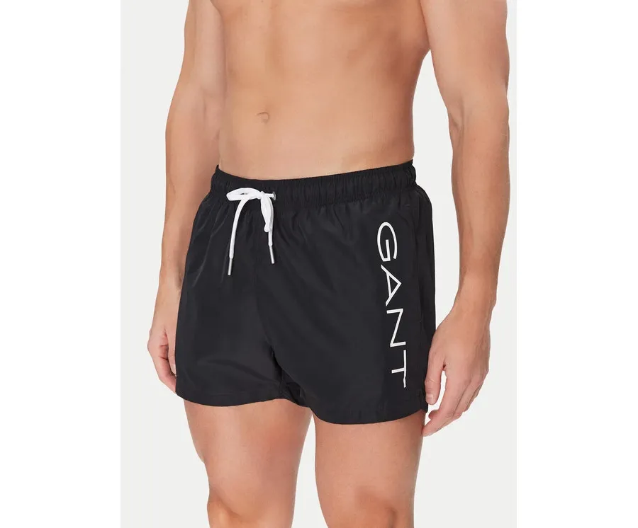 obrazek 1 Gant Szorty kąpielowe 920006200 Czarny Regular Fit