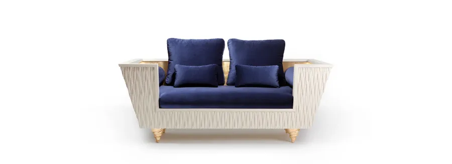 obrazek 2 Nowoczesna 2 osobowa sofa inspirowana naturą morza – Insidherland