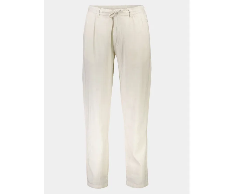 obrazek 1 Lindbergh Spodnie materiałowe 30-003020 Biały Relaxed Fit