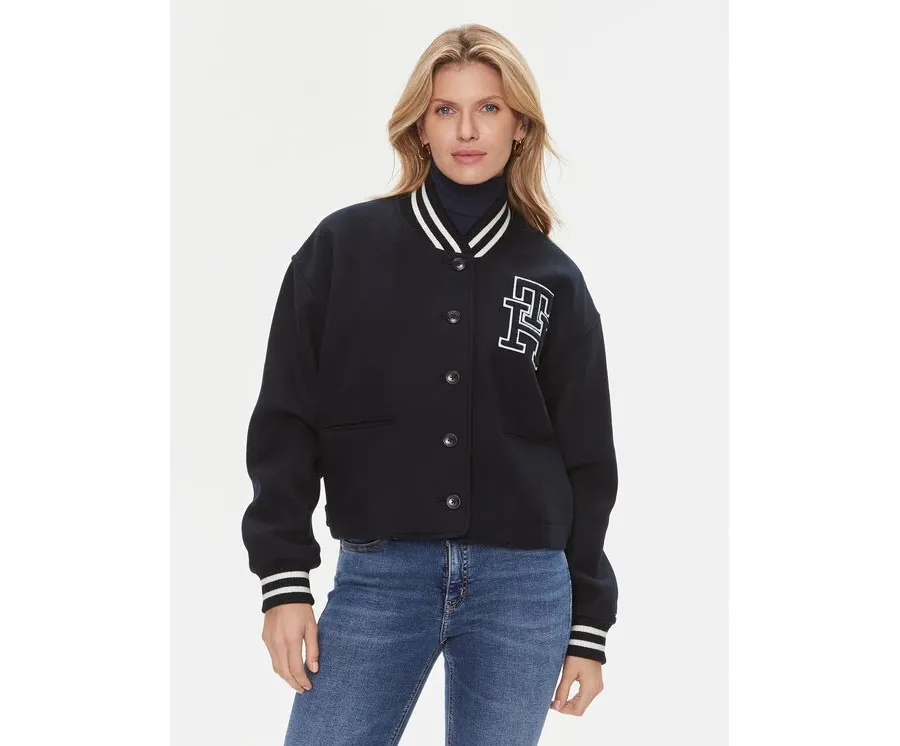 obrazek 1 Tommy Hilfiger Kurtka przejściowa Varsity WW0WW40251 Granatowy Relaxed Fit