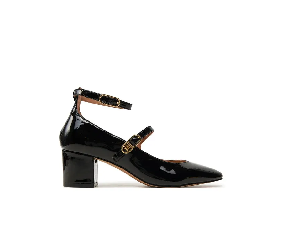 obrazek 1 Tommy Hilfiger Czółenka Pump Double Strap Patent Leather FW0FW08566 Czarny