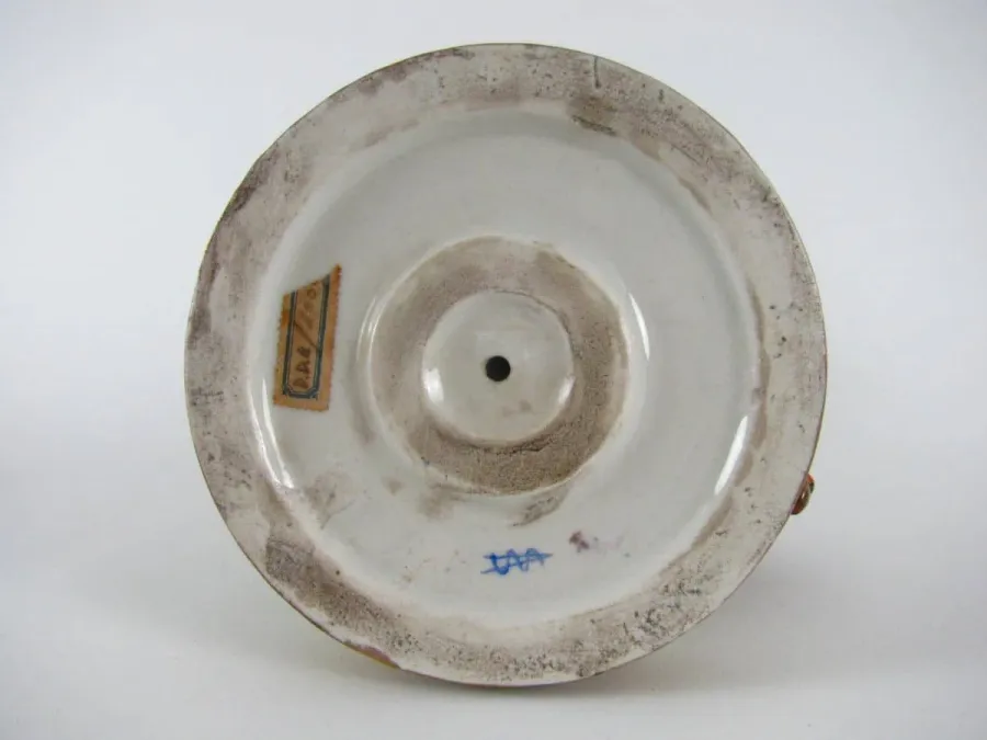 obrazek 12 Para aniołów z ręcznie malowanej porcelany polichromowanej