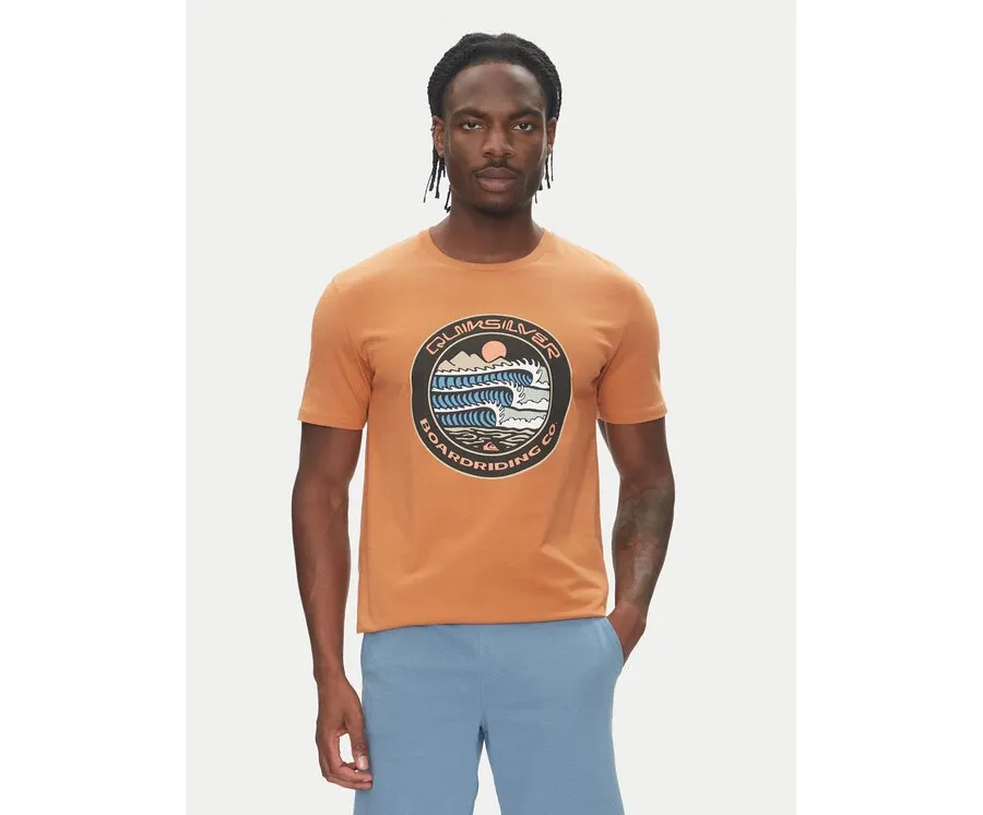 obrazek 1 Quiksilver T-Shirt Ev Three Seas Ss EQYZT08051 Brązowy Regular Fit