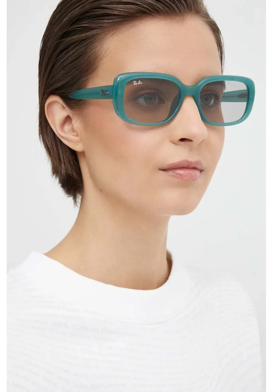 obrazek 1 Ray-Ban okulary przeciwsłoneczne damskie kolor zielony 0RB4421D