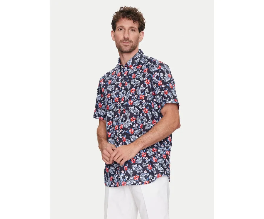 obrazek 1 Bugatti Koszula 9450 58333A Granatowy Slim Fit