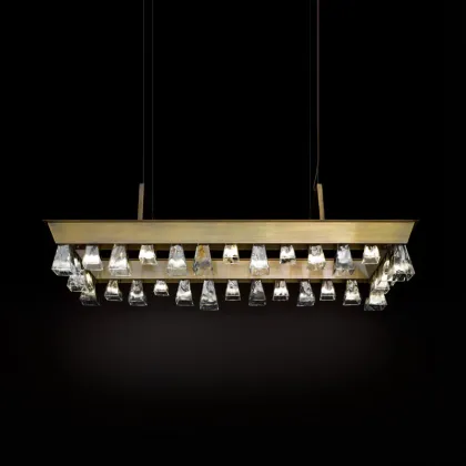 Zdjęcie Prostokątny żyrandol z kolekcji Prisma LC110/30 G.L. Ferreriego
