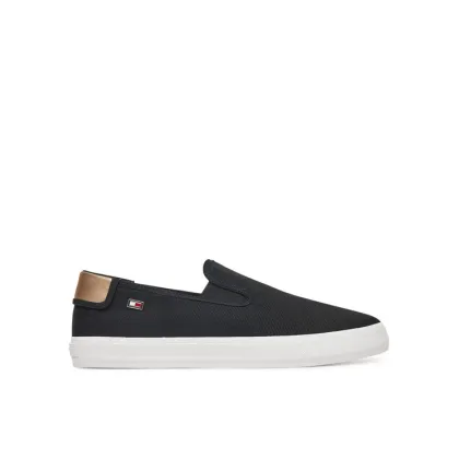 Zdjęcie Tommy Hilfiger Tenisówki Vulc Canvas Slip-On Sneaker FW0FW08645 Czarny
