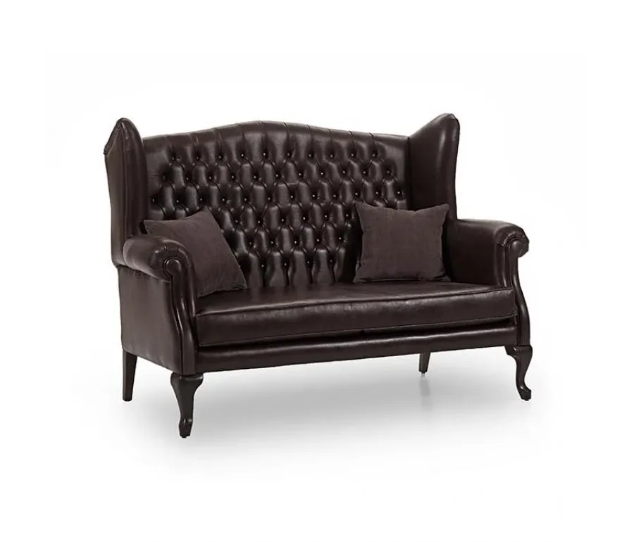 obrazek 1 Prestiżowa skórzana sofa w klasycznym stylu - Sevensedie