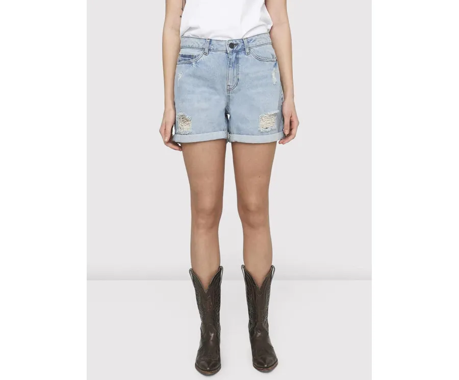 obrazek 1 Noisy May Szorty jeansowe Smiley 27010866 Niebieski Regular Fit