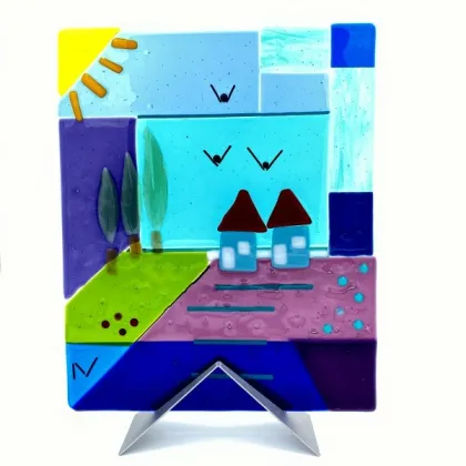 Zdjęcie Prestiżowy obrazek namalowany na szkle