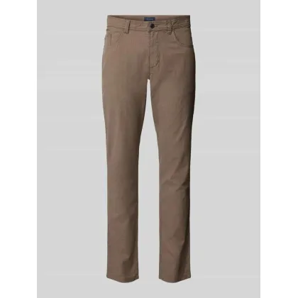 Zdjęcie Chinosy o kroju tapered fit z fakturowanym wzorem