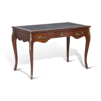 Picture Provencal desk with a leather top