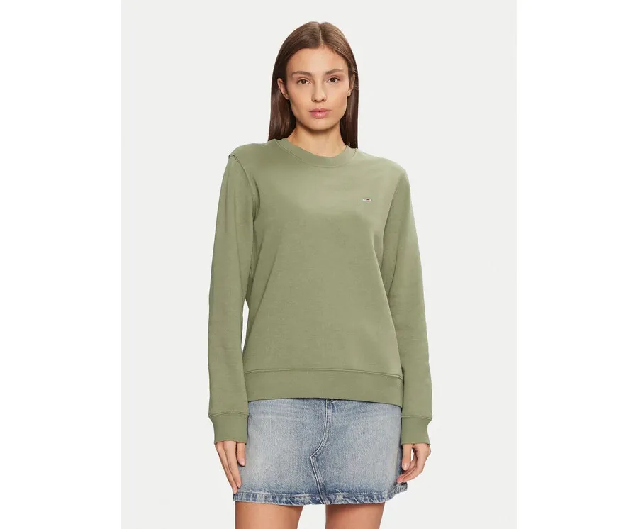 obrazek 1 Tommy Jeans Bluza DW0DW19959 Zielony Regular Fit