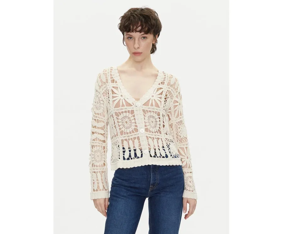 obrazek 1 Pepe Jeans Kardigan Olympia PL702273 Beżowy Regular Fit