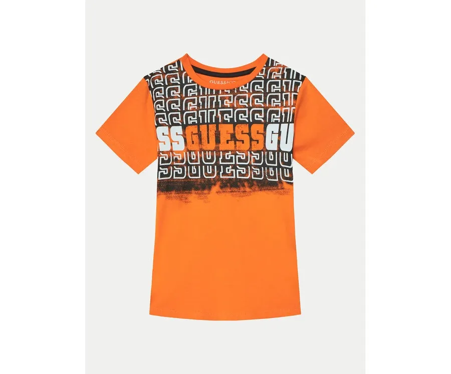 obrazek 1 Guess T-Shirt L5RI23 K8HM4 Pomarańczowy Regular Fit