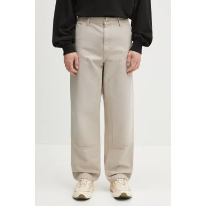 Zdjęcie Carhartt WIP spodnie bawełniane Double Knee Pant męskie kolor beżowy proste I034796.2OR4O