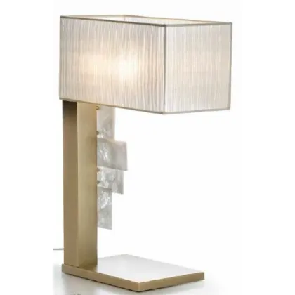 Zdjęcie Piękna lampa stołowa z elementami kwarcowymi - Il Paralume Marina