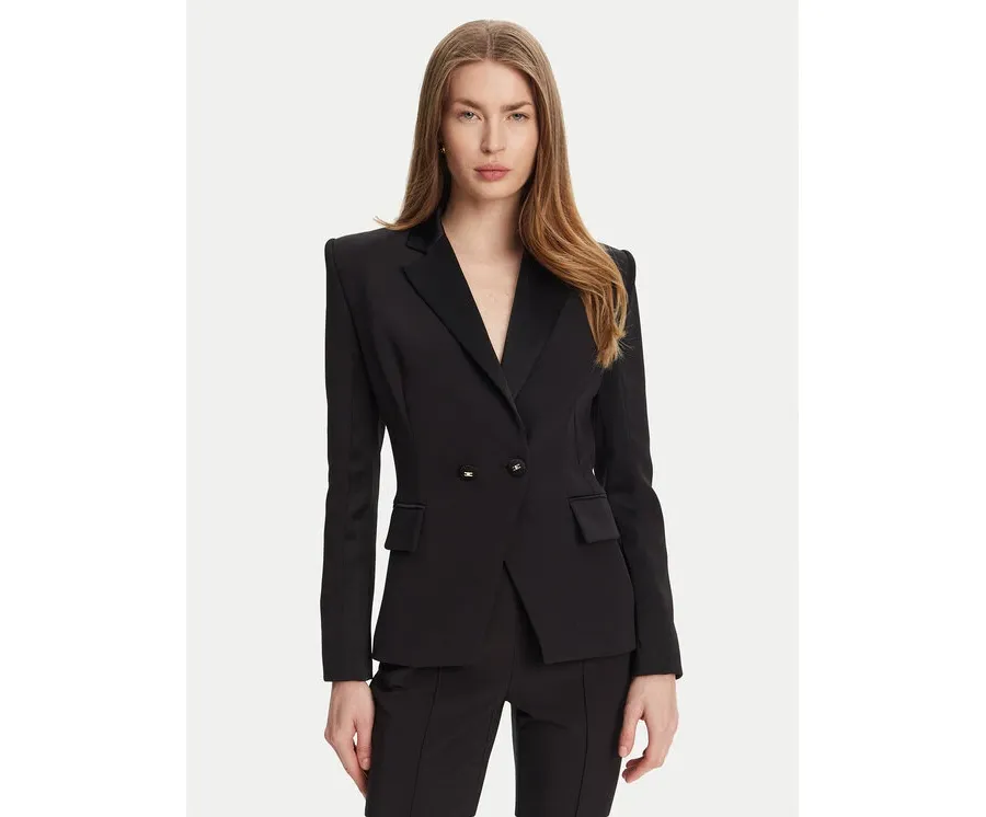 obrazek 1 Elisabetta Franchi Marynarka GI-149-51E2 Czarny Regular Fit