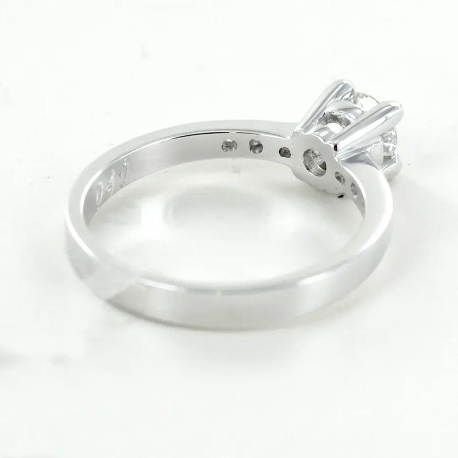 obrazek 5 Pierścionek Solitaire z diamentami na trzonie 0,40 ct