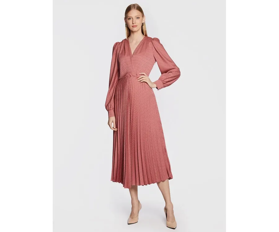 obrazek 1 TWINSET Sukienka codzienna 222TT2420 Różowy Regular Fit