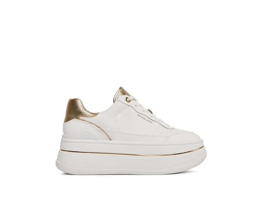 obrazek 1 MICHAEL Michael Kors Sneakersy Hayes Lace Up 43R4HYFS2L Złoty