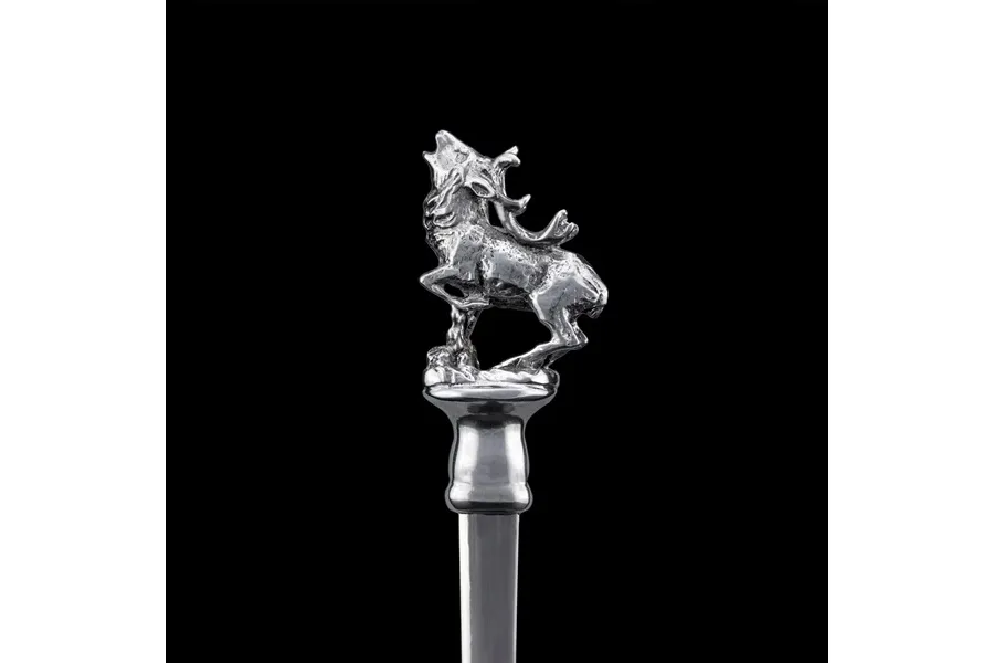 picture 7 Stylish letter opener made of pewter - deer