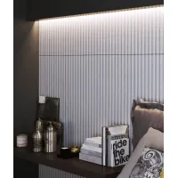 Zdjęcie 135x47,8 cm VT - PB38 (CL01 ceglasty) LAMEL - Panel dekor 3D beton architektoniczny