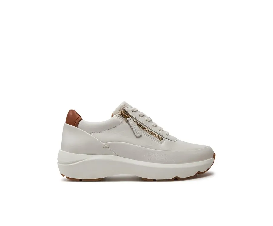 obrazek 1 Clarks Sneakersy Tivoli Zip 26176650 Écru
