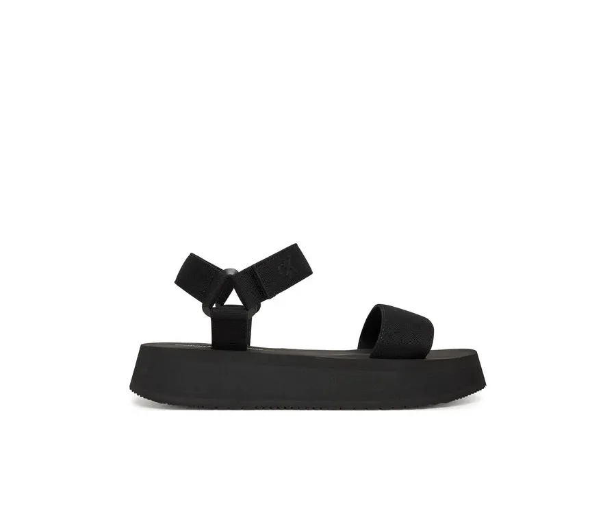 obrazek 1 Calvin Klein Jeans Sandały Sandal Velcro Webbing Mg YW0YW01693 Czarny