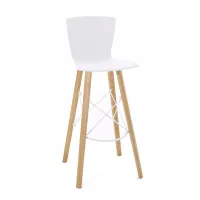 Picture Rap - stool made of oak wood and steel 64cm - Colico