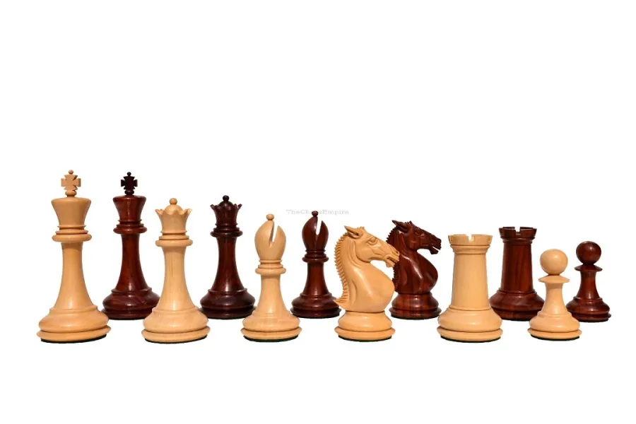obrazek 11 Klasyczny zestaw szachowy z bukszpanu i padauk - The Chess Empire