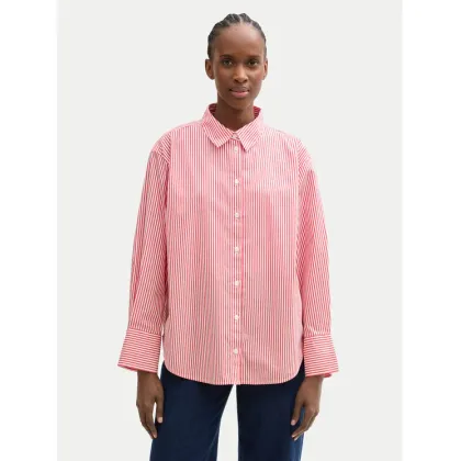 Zdjęcie Tom Tailor Denim Koszula Striped loose-fit shirt 1040551 Czerwony Regular Fit