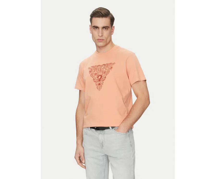 obrazek 1 Guess T-Shirt M5GI16 K8FQ4 Pomarańczowy Regular Fit