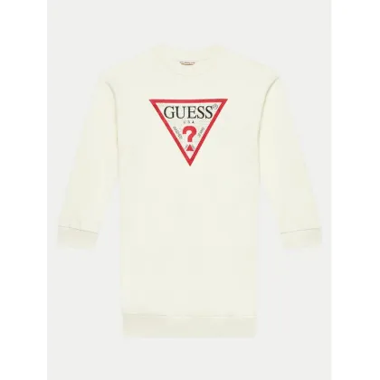 Zdjęcie Guess Sukienka codzienna J3YK20 KA6R3 Écru Regular Fit