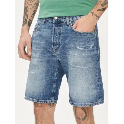 Zdjęcie Pepe Jeans Szorty jeansowe Relaxed Short Repair PM801074 Niebieski Relaxed Fit