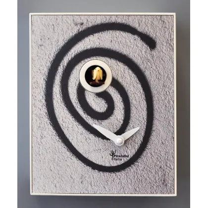 Picture Italian D'Apres Graffiti clock with a playing cuckoo