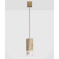 Picture A unique hanging lamp made of Arabescato Orobico marble
