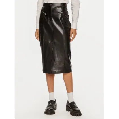 Zdjęcie Patrizia Pepe Spódnica z imitacji skóry 8G0416 E005 Czarny Regular Fit