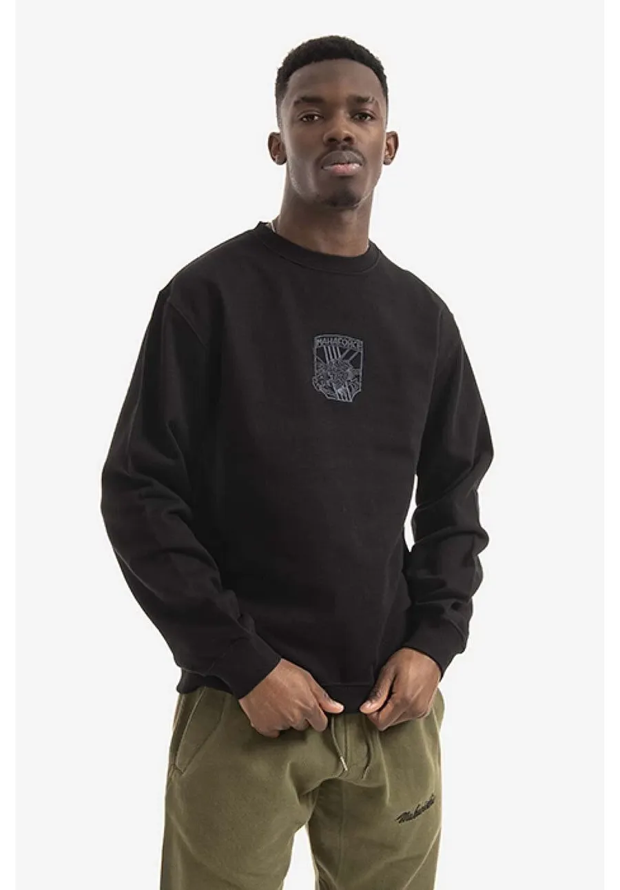 obrazek 1 Maharishi bluza bawełniana męska kolor czarny z aplikacją 8075.BLACK-BLACK
