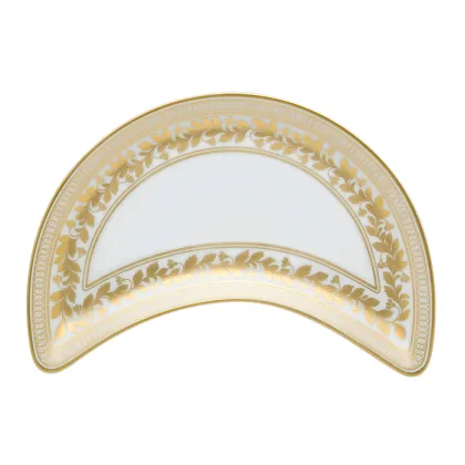 Zdjęcie Talerz na sałatki ze złotym roślinnym motywem z kolekcji Anna - Vista Alegre