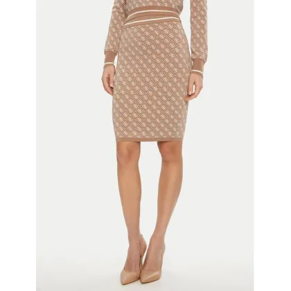 Zdjęcie Guess Spódnica ołówkowa W4BD53 Z37K0 Beżowy Regular Fit