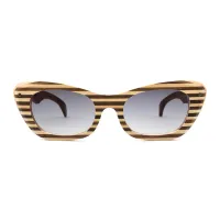 Picture Wooden women's glasses with horizontal stripes - Legno Light